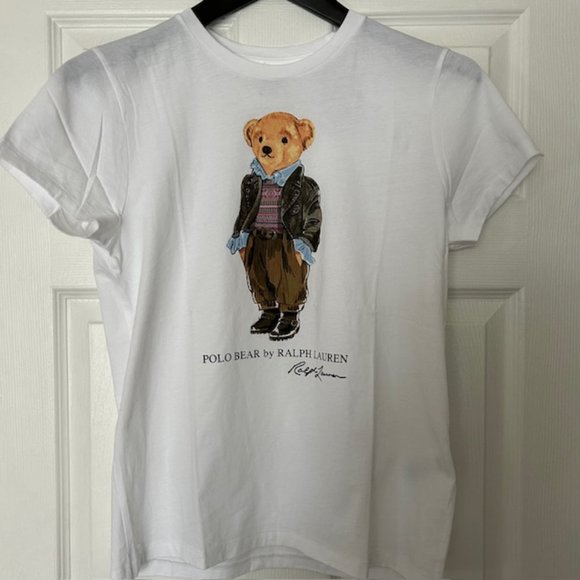 ❌️SOLD❌️ Polo Ralph Lauren Bear Printed  T-Shirt - Picture 1 of 3
